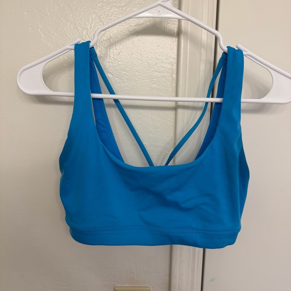 Athleta Strappy Sports Bra Blue Women’s XS Activewear Yoga